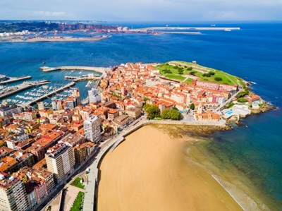 Vista de Gijón